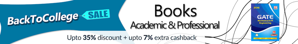 Back to college offers on academic & professional books